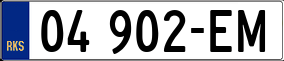 Trailer License Plate